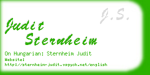 judit sternheim business card